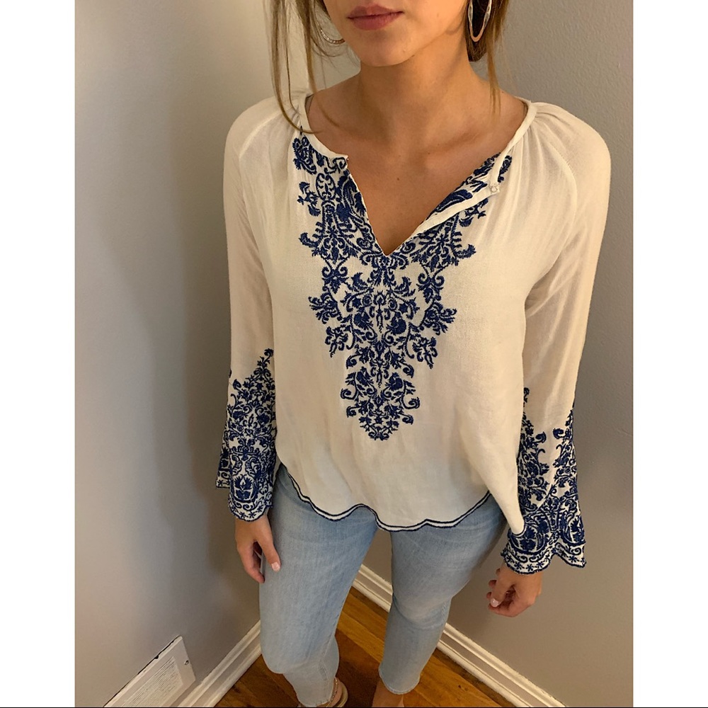 Love Sam Embroidered Blouse